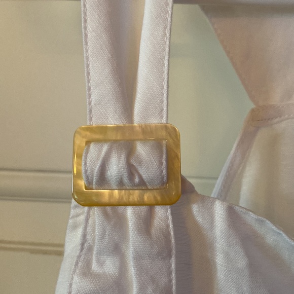 J McLaughlin sleeve list, linen cotton top size large - Picture 3 of 6